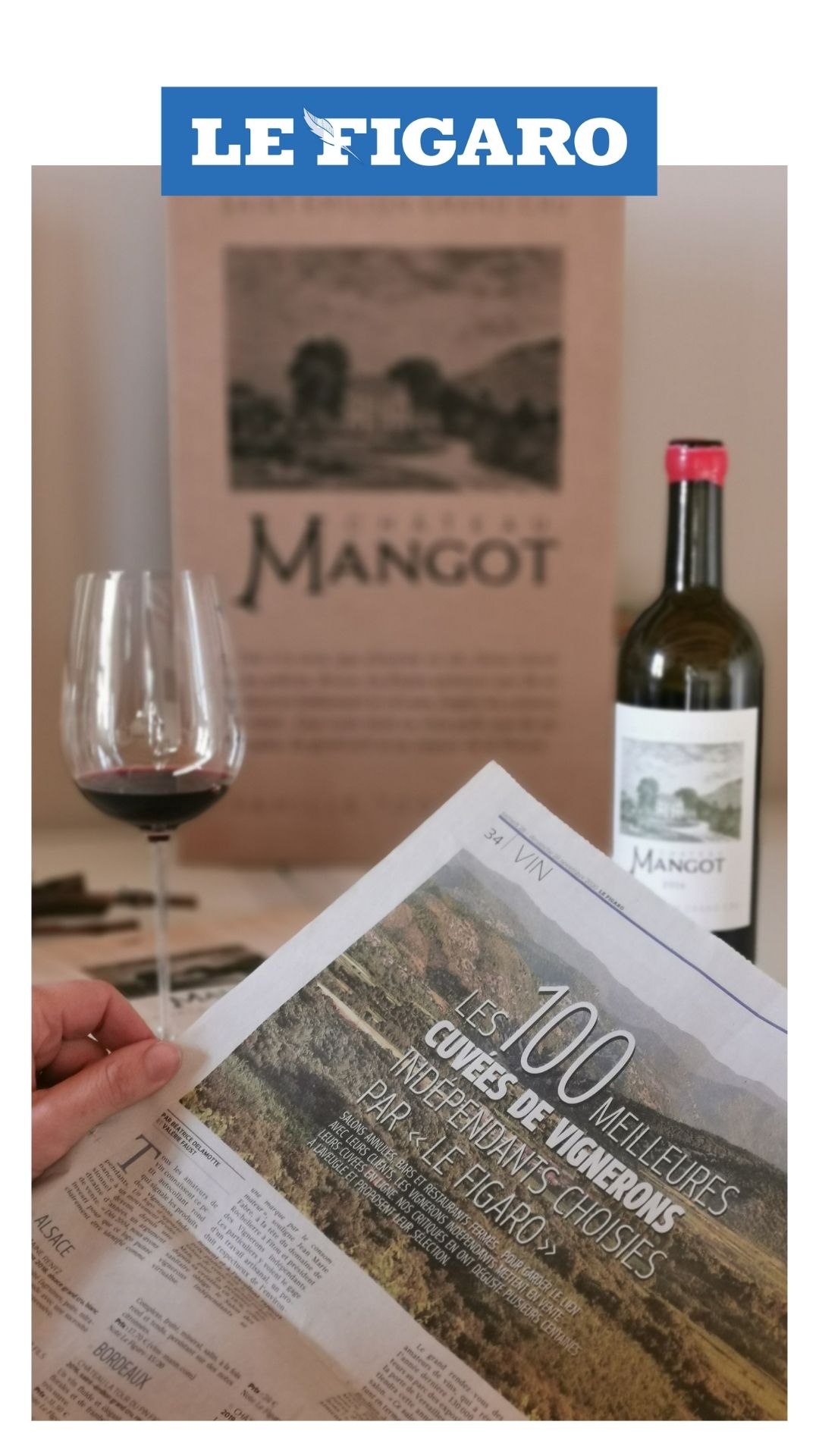 CHATEAU MANGOT, Saint-Emilion Grand Cru, Bordeaux, 2019 - (EQW)